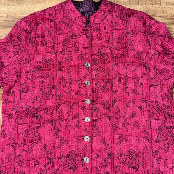 Red Button-Up Jacket - Picture 6 of 9